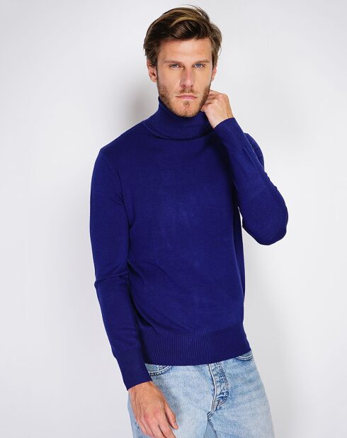 Pull en Cachemire mélangé Maria bleu nuit