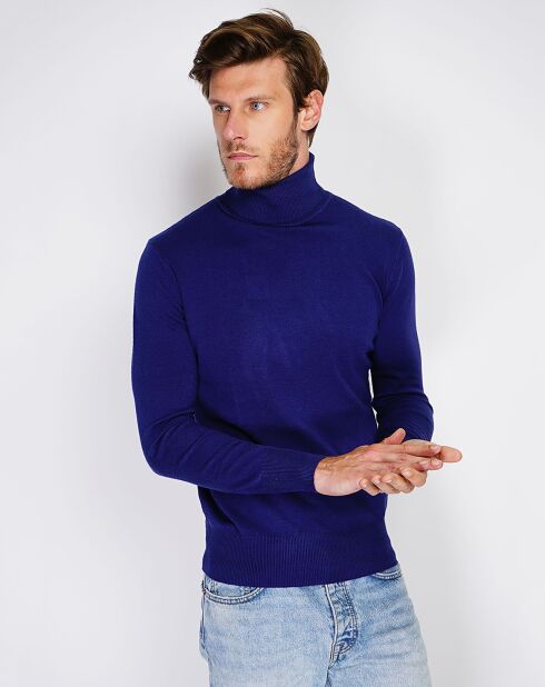 Pull en Cachemire mélangé Maria bleu nuit