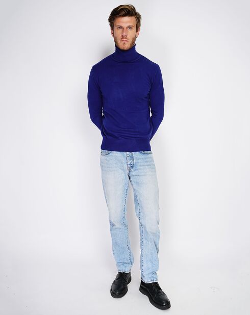 Pull en Cachemire mélangé Maria bleu nuit