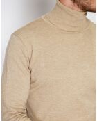 Pull en Cachemire mélangé Maria camel
