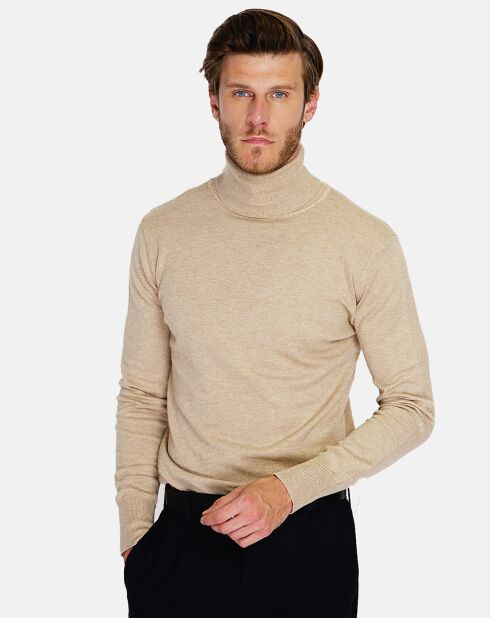 Pull en Cachemire mélangé Maria camel