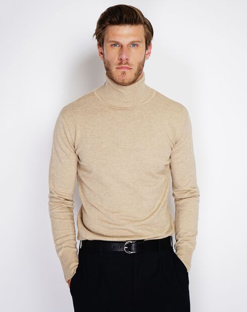 Pull en Cachemire mélangé Maria camel