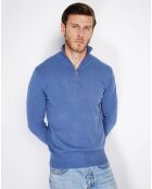 Pull en Cachemire mélangé Mina bleu jeans