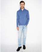 Pull en Cachemire mélangé Mina bleu jeans