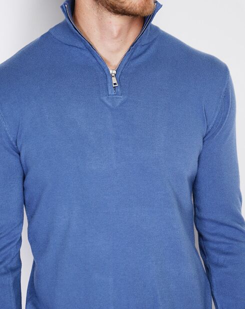 Pull en Cachemire mélangé Mina bleu jeans