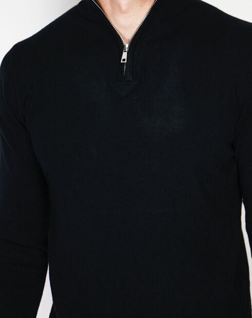 Pull en Cachemire mélangé Mina noir