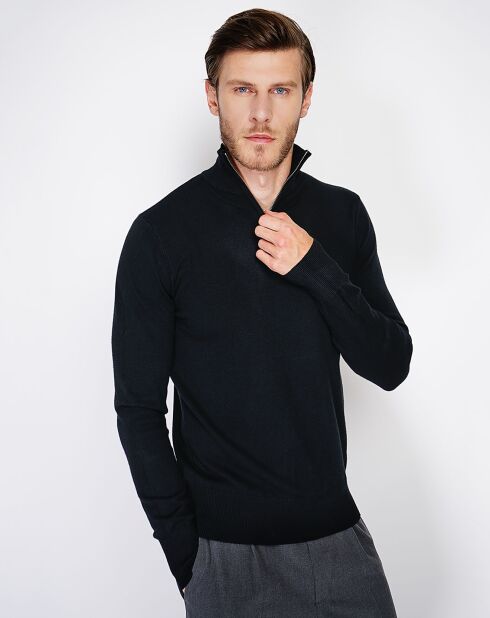 Pull en Cachemire mélangé Mina noir