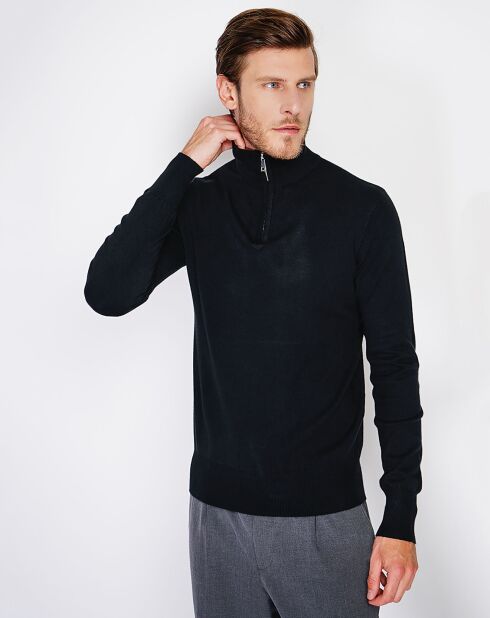 Pull en Cachemire mélangé Mina noir