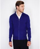 Gilet en Cachemire mélangé Lilou bleu nuit