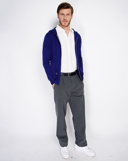 Gilet en Cachemire mélangé Maelle bleu nuit