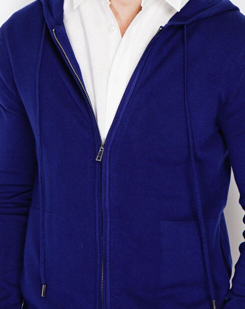 Gilet en Cachemire mélangé Maelle bleu nuit