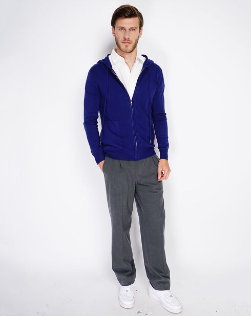 Gilet en Cachemire mélangé Maelle bleu nuit