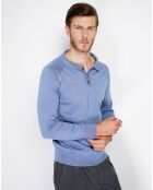 Pull en Cachemire mélangé Via bleu jeans