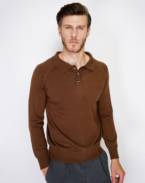 Pull en Cachemire mélangé Via marron