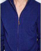 Gilet en Cachemire mélangé Maey bleu nuit
