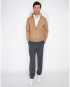 Gilet en Cachemire mélangé Maey camel foncé