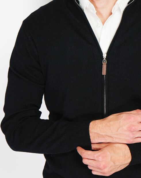 Gilet en Cachemire mélangé Maey noir