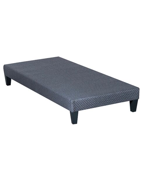 Sommier tapissier à lattes en Kit Délicatesse gris - 90x190 cm