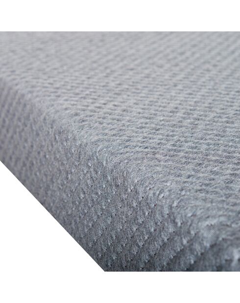 Sommier tapissier à lattes en Kit Délicatesse gris - 90x190 cm