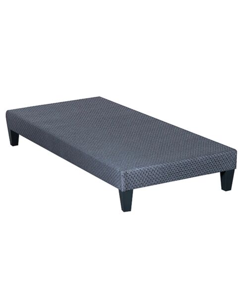 Sommier tapissier à lattes en Kit Délicatesse gris - 90x200 cm