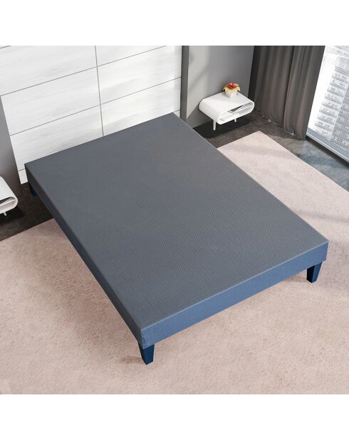 Sommier tapissier à lattes en Kit Délicatesse gris - 180x200 cm