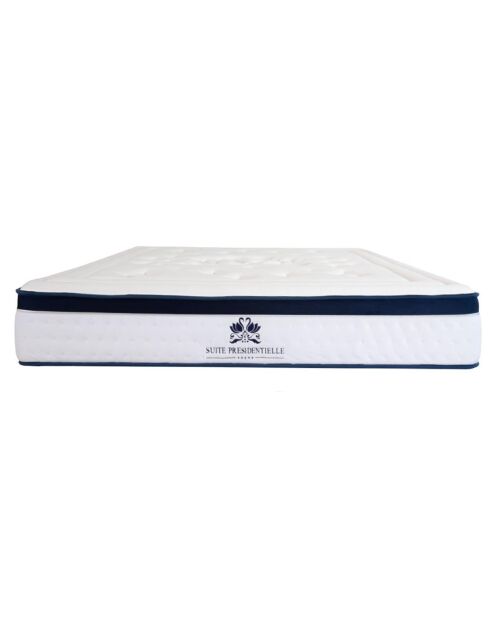 Matelas Suite Présidentielle Mémoire de forme blanc - 140x200 cm