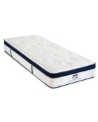 Matelas Suite Princière Micro-ressorts & Mémoire de forme blanc - 90X190 cm