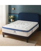 Matelas Suite Princière Micro-ressorts & Mémoire de forme blanc - 140X200 cm