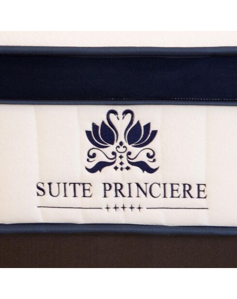 Matelas Suite Princière Micro-ressorts & Mémoire de forme blanc - 160X200 cm