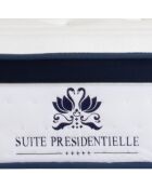 Ensemble Suite Présidentielle Matelas + Sommier  blanc/gris anthracite - 140x190 cm