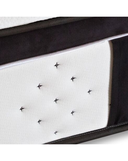 Ensemble Suite Divine Matelas Mémoire de forme + Sommier blanc - 90x190 cm