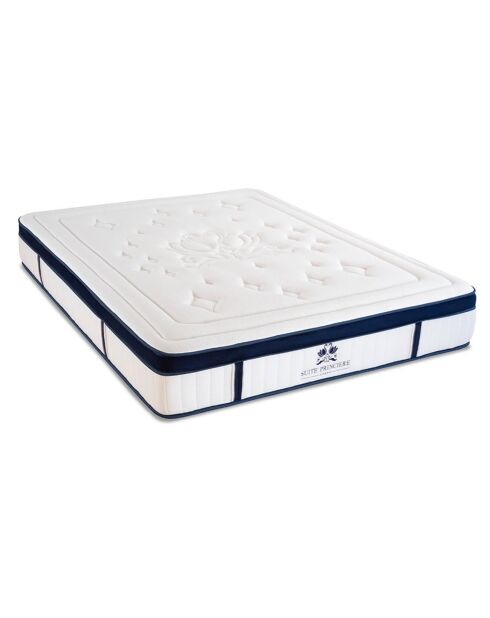 Prince Suite Set Microspringmatras + bedbodem wit/antracietgrijs - 90x190 cm