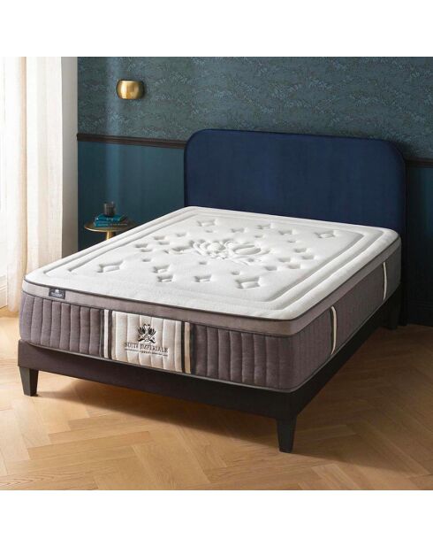Imperial Suiteset Pocketveringmatras + bedbodem wit/antracietgrijs - 140x190 cm