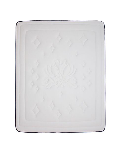 Imperial Suiteset Pocketveringmatras + bedbodem wit/antracietgrijs - 140x190 cm