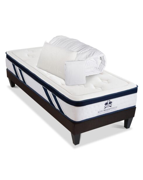 Pack Prêt-à-Dormir Suite Présidentielle blanc/gris anthracite - 90x190