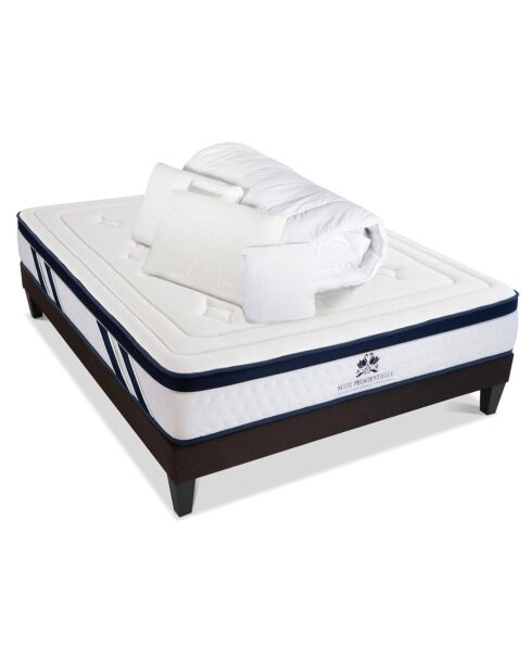 Pack Prêt-à-Dormir Suite Présidentielle blanc/gris anthracite - 180x200