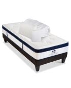 Pack Prêt-à-Dormir Suite Princière blanc/gris anthracite - 90x200 cm
