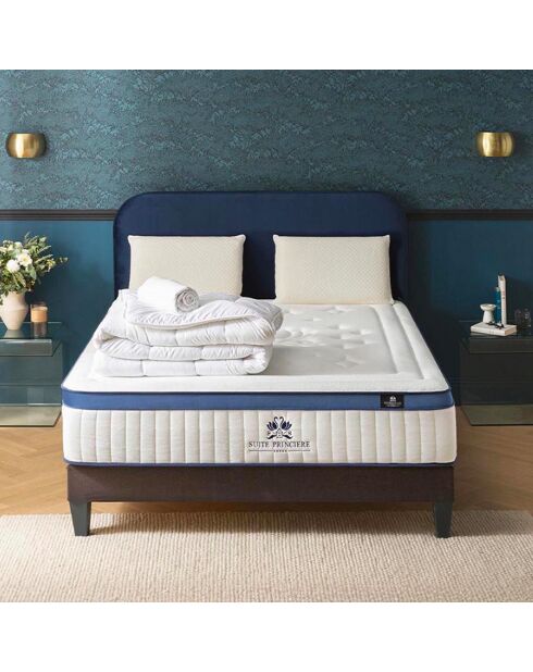Pack Prêt-à-Dormir Suite Princière blanc/gris anthracite - 140x200 cm