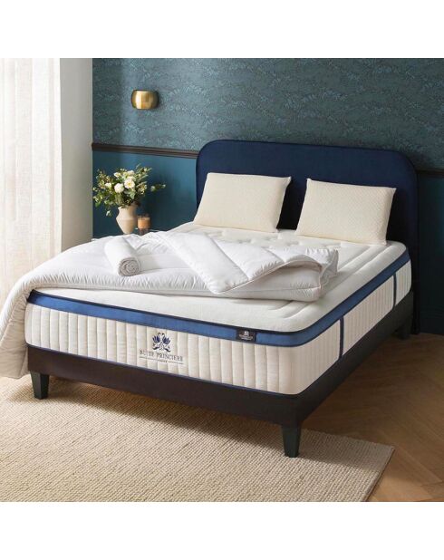 Pack Prêt-à-Dormir Suite Princière blanc/gris anthracite - 140x200 cm