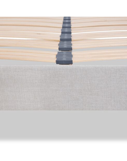 Sommier en bois Capitole gris clair - 90x200 cm