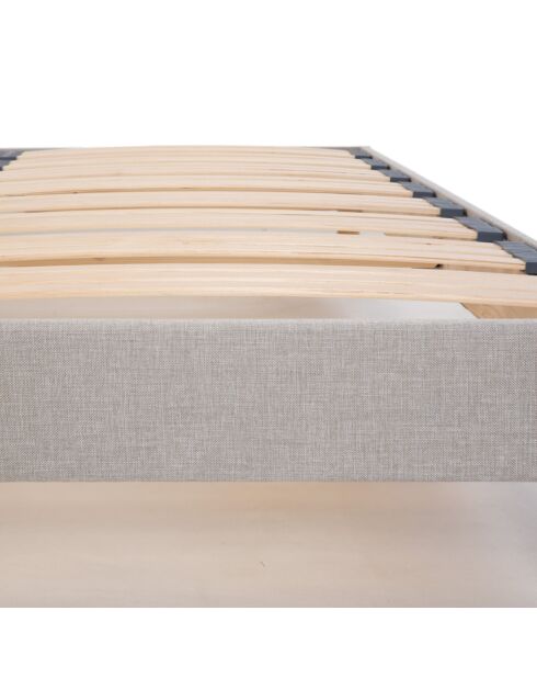 Sommier en bois Capitole gris clair - 140x200 cm