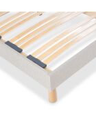 Sommier en bois Capitole gris clair - 180x200 cm