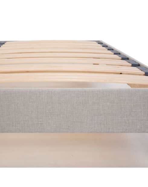 Sommier en bois Capitole gris clair - 180x200 cm