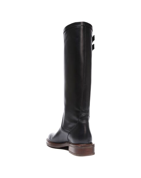 Louise Lederstiefel Schwarz/Braun