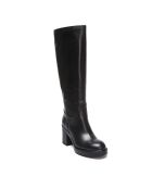 Bottes en Cuir Justine noires - Talon 8 cm