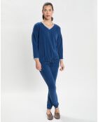 Ensemble homewear en Micropolaire Comfy bleu