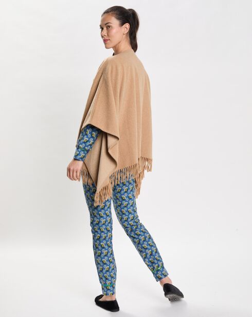 Poncho en Laine mélangée Foehn beige