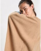 Poncho en Laine mélangée Foehn beige