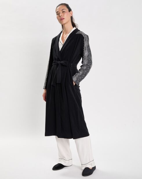 Peignoir en Micropolaire Ritz noir