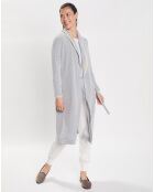 Peignoir en Micropolaire Comfy  gris chiné